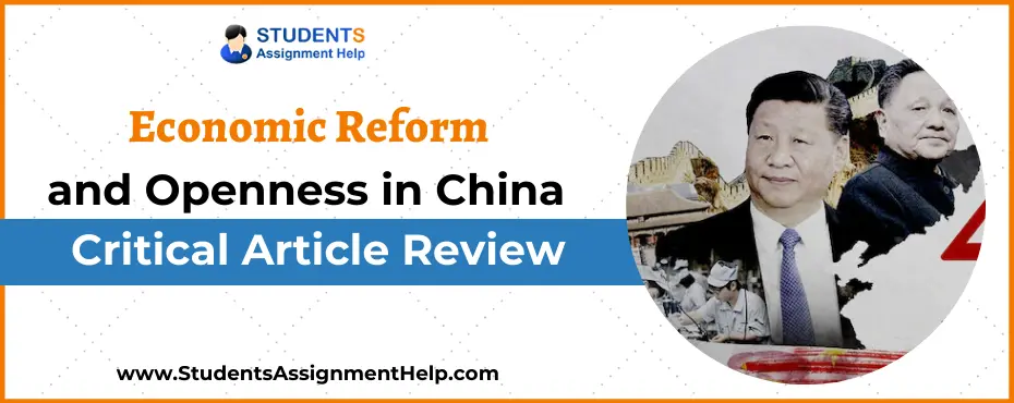 Economic Reform and Openness in China : Critical Article Review