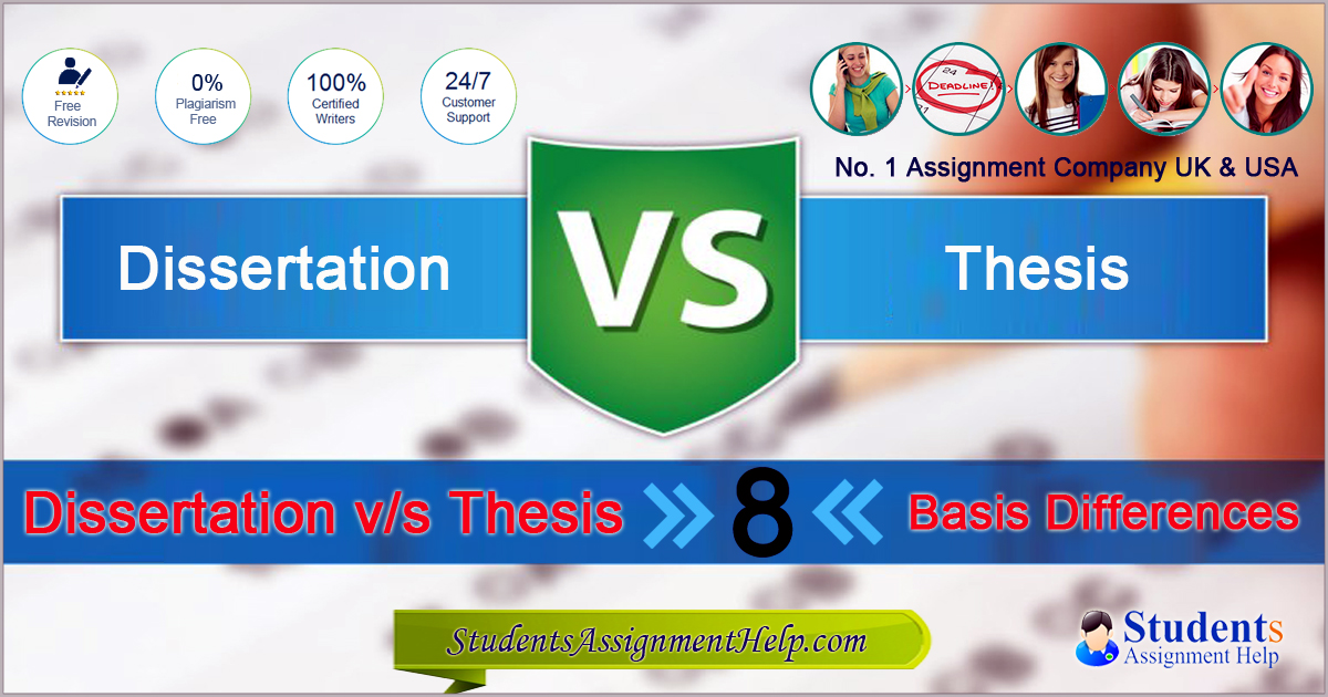 phd thesis dissertation 8 basic differences