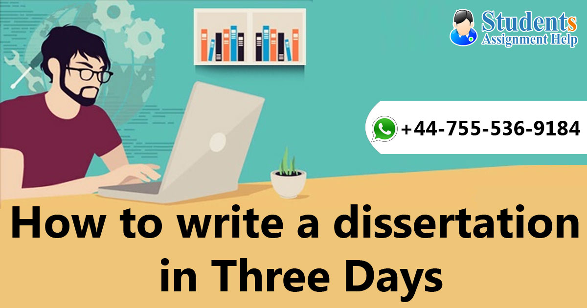 How To Write Dissertation In A Week - Simple Guide