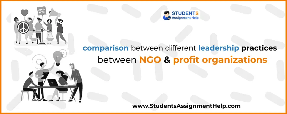 comparison between different leadership practices between NGO & profit organizations