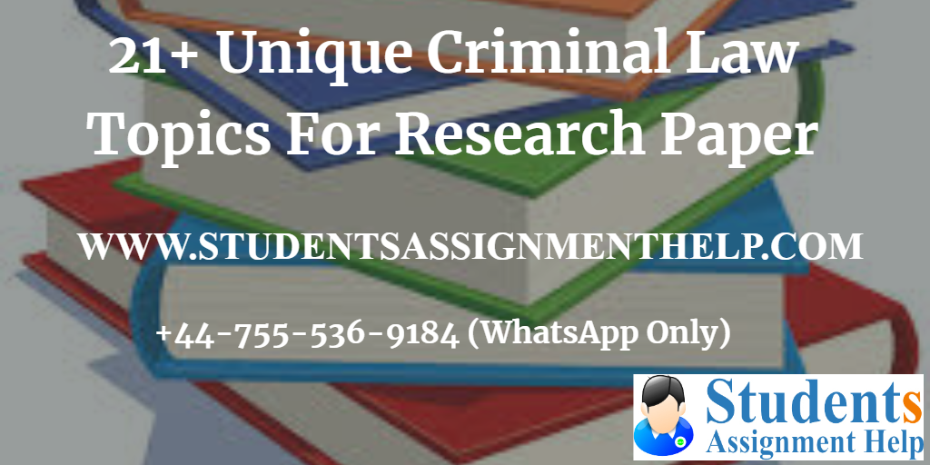 research topics related to criminal law