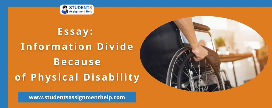 Essay: Information Divide Because of Physical Disability