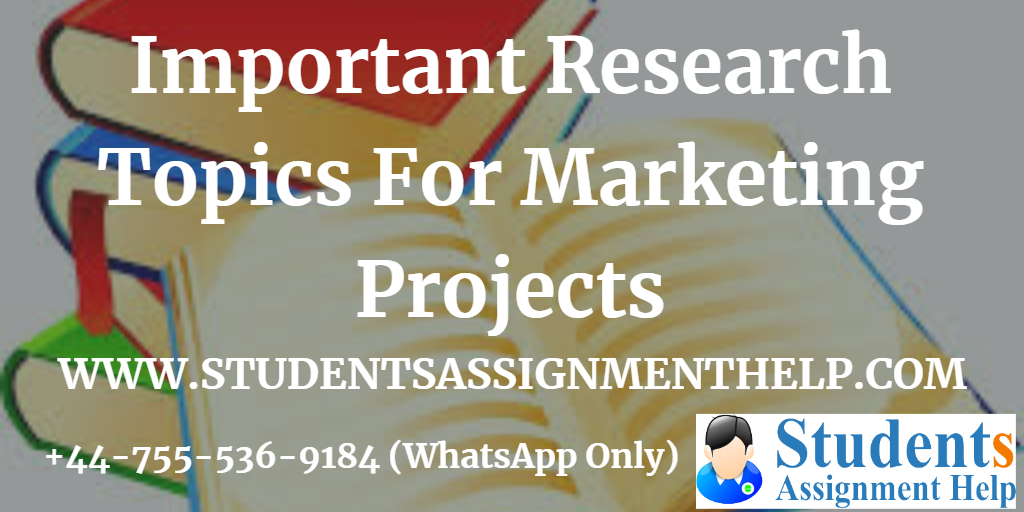 list of topics for marketing research project