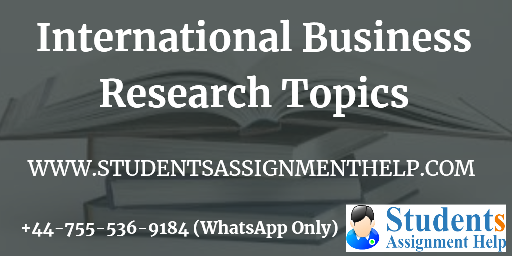 research topics in international business