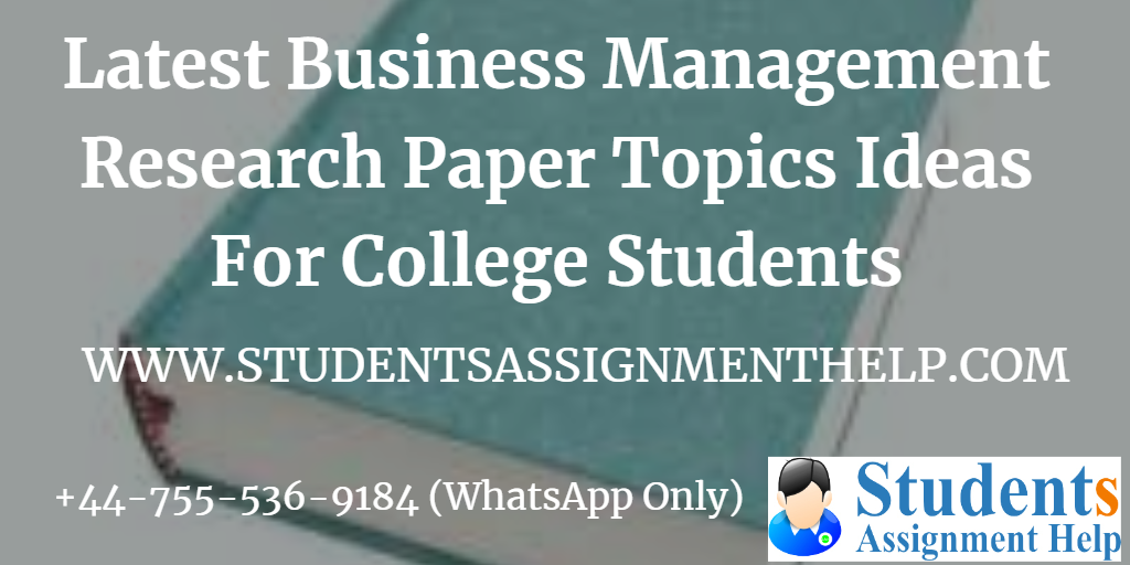 management research topics ideas