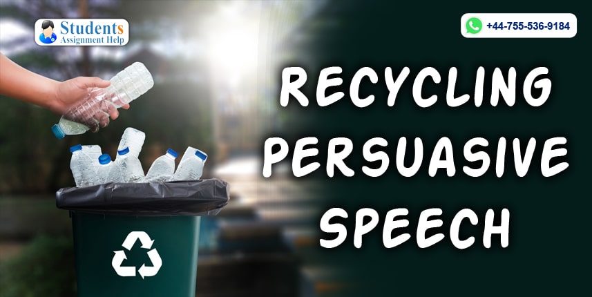 persuasive speech recycling examples