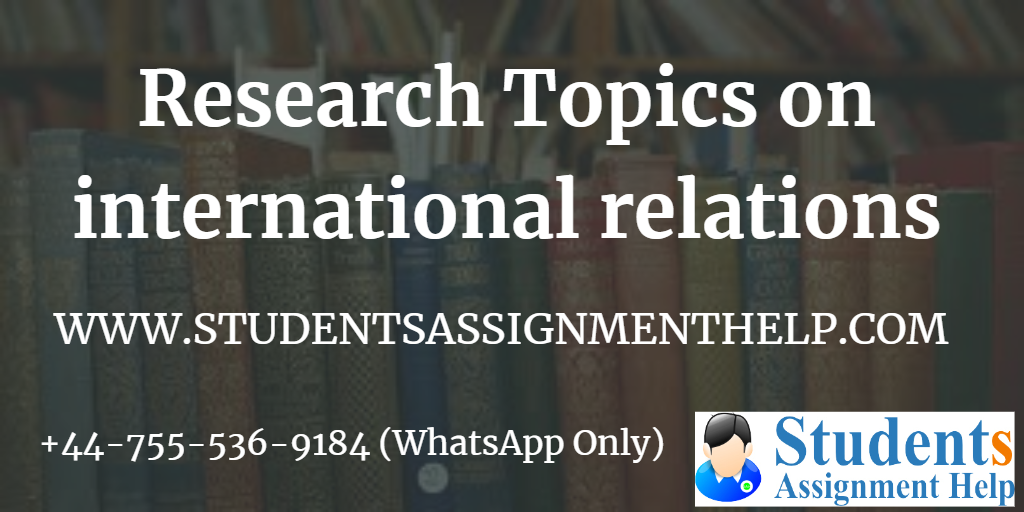 examples of research topics in international relations