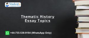 Thematic History Essay Topics