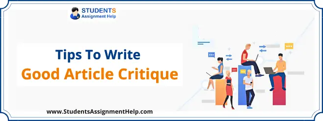 how to write a good article critique