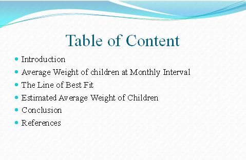 table of content for unit 6 decision assignment