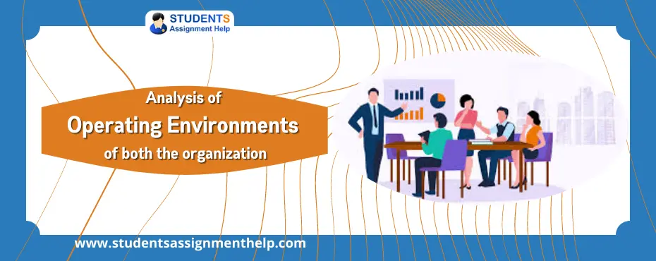 Analysis of operating environments of both the organization
