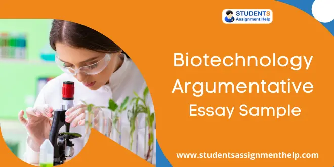 Biotechnology Argumentative Essay Sample