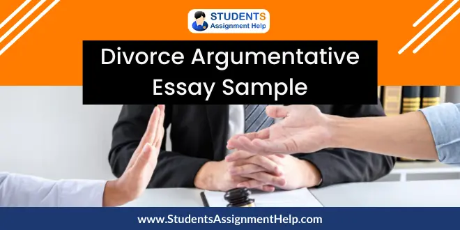 Divorce Argumentative Essay Sample