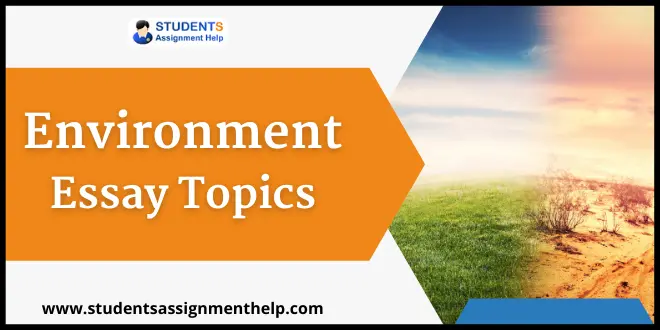 Environment Essay Topics