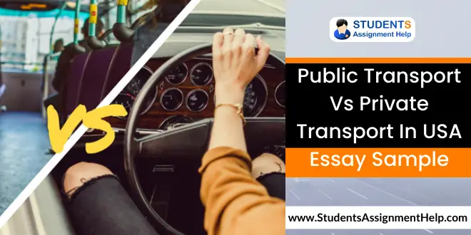 Public Transport Vs Private Transport In USA Essay Sample