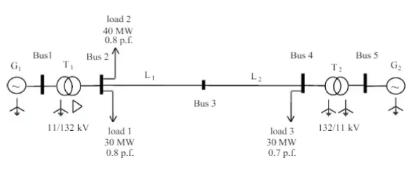 KD1060 assessment Figure 1 - A single-line diagram of the power network